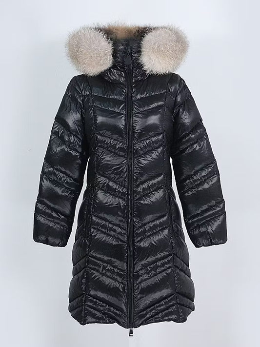 MAIA JACKET från NordicFurs – lyxig vinterjacka med pälskrage