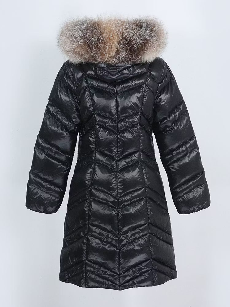 MAIA JACKET från NordicFurs – lyxig vinterjacka med pälskrage