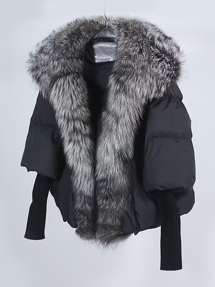 PAULINA JACKET SHORT från NordicFurs – lyxig vinterjacka med pälskrage