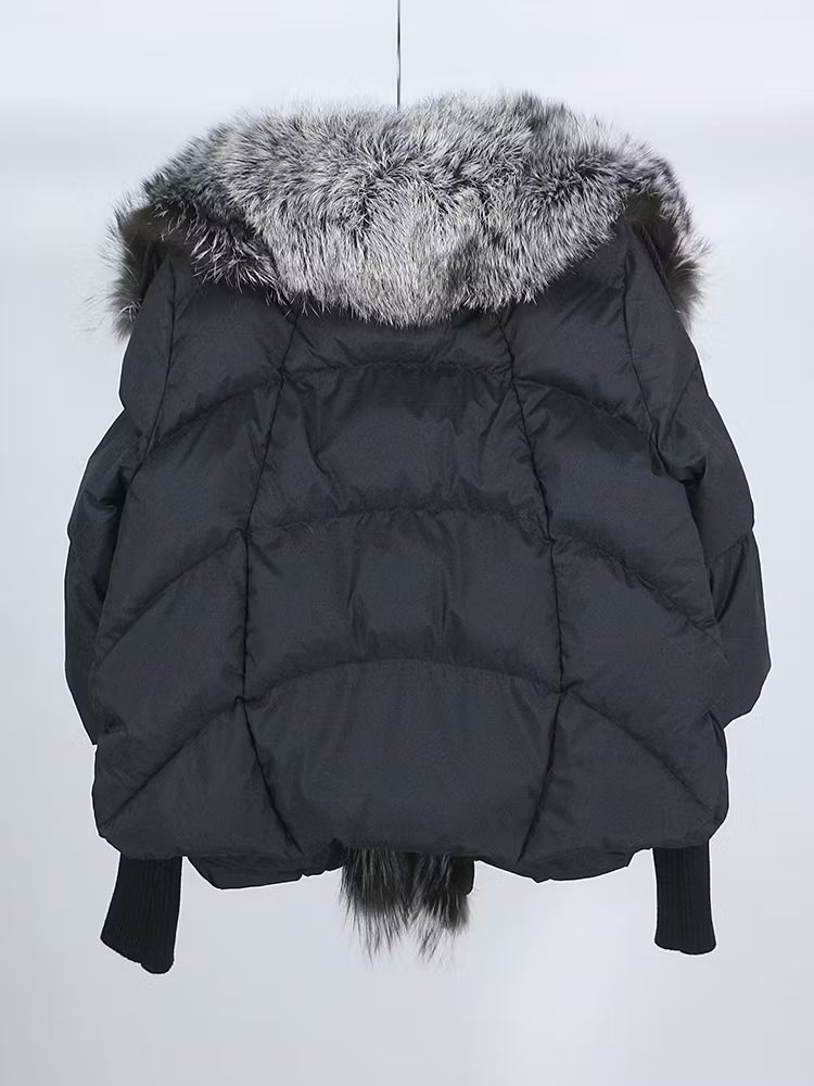 PAULINA JACKET SHORT från NordicFurs – lyxig vinterjacka med pälskrage