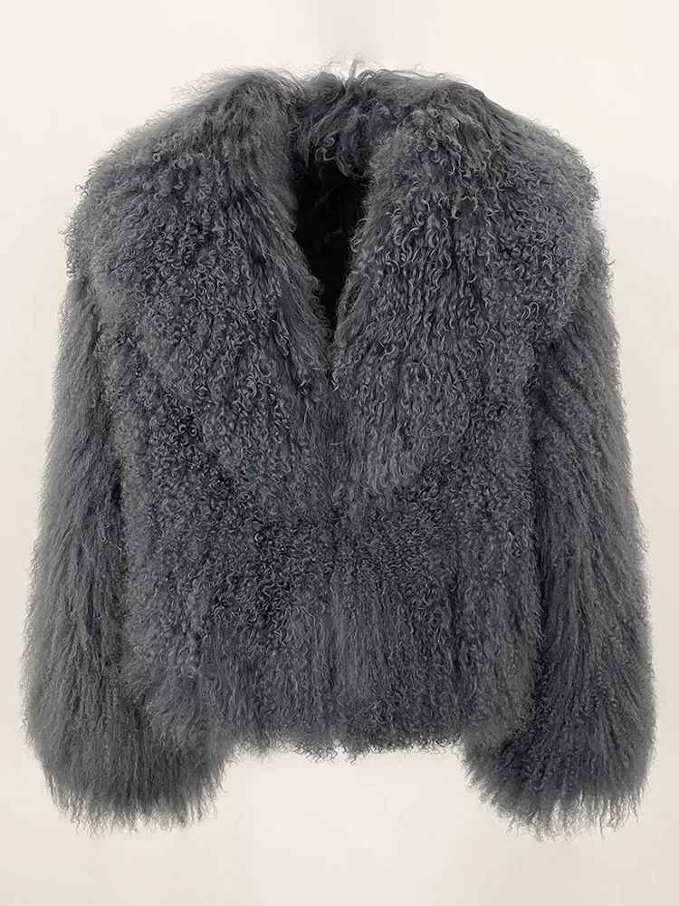 ROCHELLE SHEARLING JACKET GREY