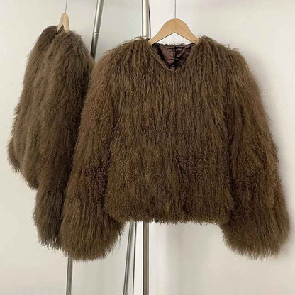 CANNES SHEARLING JACKET SHORT