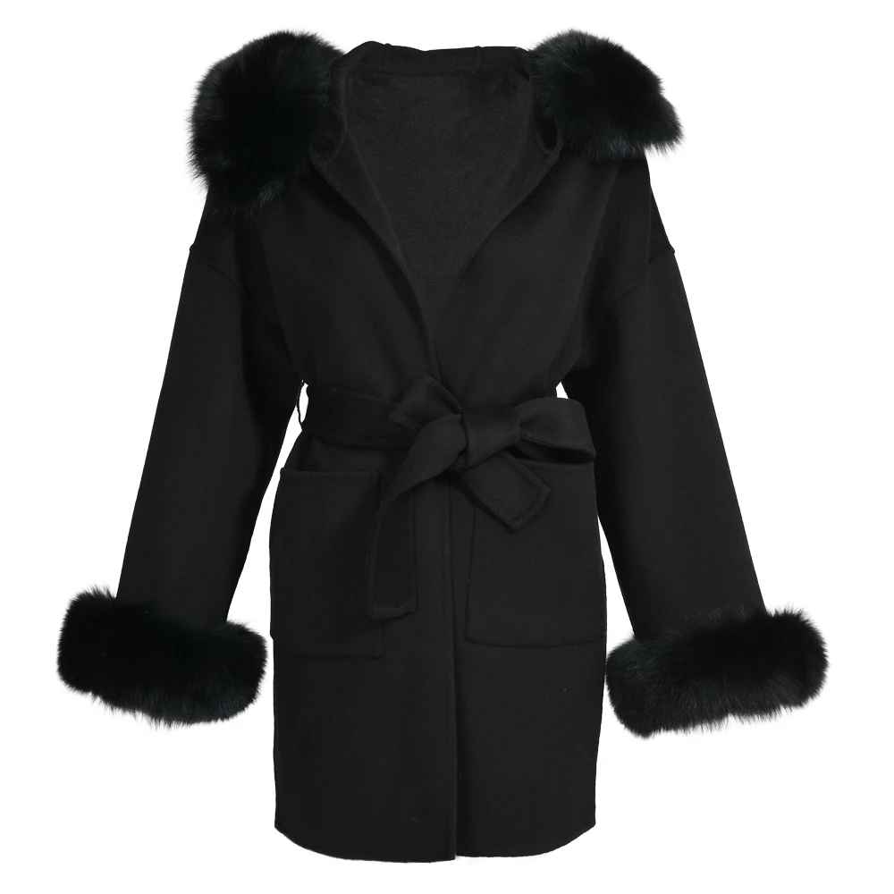 VALENTINA COAT WHITE FAKE FUR