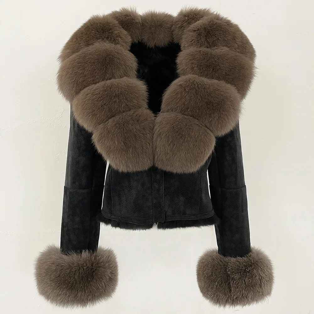 AURORA JACKET SUEDE OFF WHITE