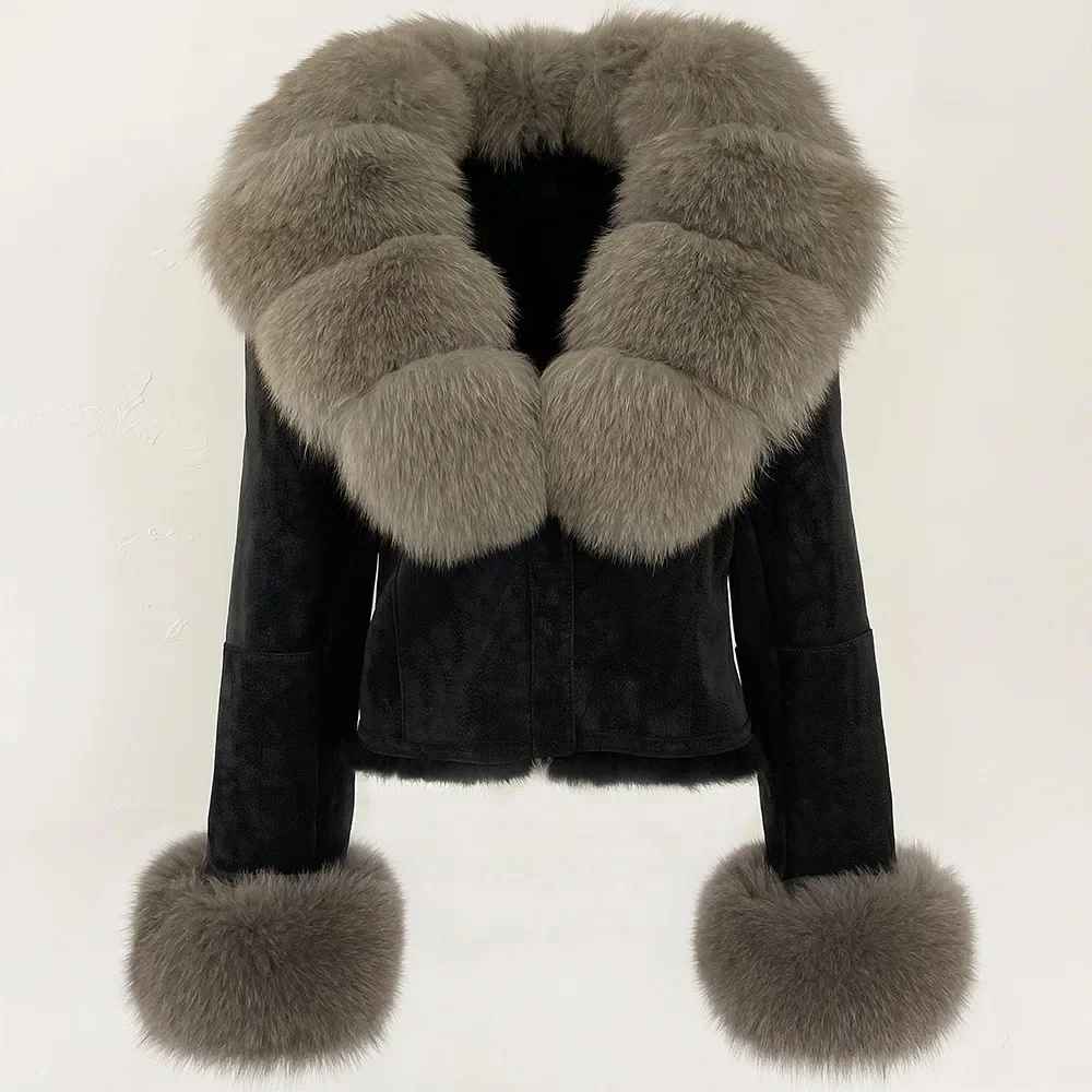 AURORA JACKET SUEDE OFF WHITE